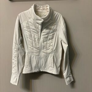 North Face full zip women’s large quilted jacket funnel neck